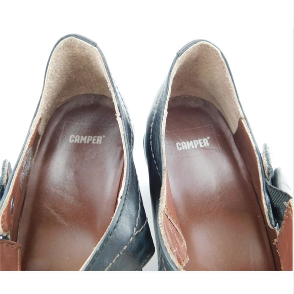 CAMPER Black Mary Jane Floral Detail Heel Pumps 39 - Picture 8 of 8